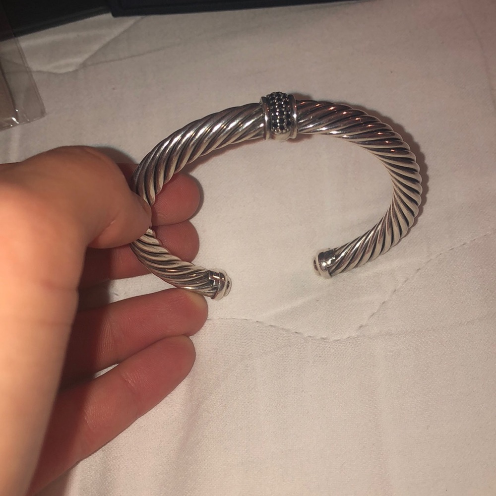 DAVID YURMAN Beautiful black diamond cuff bracelet - Picture 3 of 6